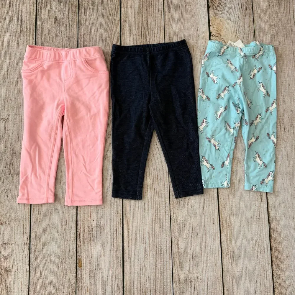 Girls 18 month Bundle - 2 long sleeve shirts - 3 pairs of pants